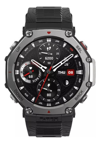 Reloj Amazfit T-rex 3 Onyx con caja de ónix de 48,5 mm y pulsera de ónix