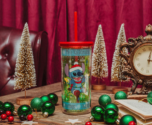 Taza Silver Buffalo Disney Lilo & Stitch De 600 Ml Con Pajit
