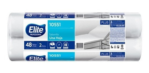 Imagen 1 de 1 de Sabanilla Plus Una Hoja 2 Un X 48 Mts Elite