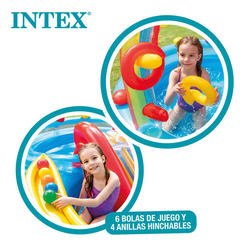 Centro De Juego Inflable Arcoíris 297 X 193 X 135 Cm Para Ni