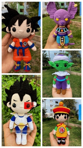 Patrones Amigurumis. Set Dragon Ball X5. En Español. 