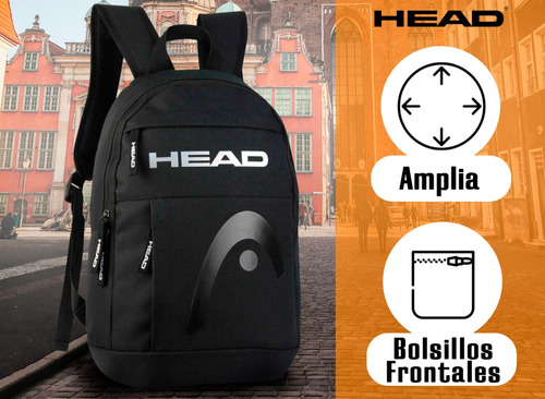 Mochila Head Original Notebook Urbana Deportiva Reforzada
