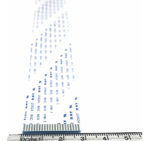 Imagen 3 de 4 de Cable Flex Membrana Plano Flexible 22 Pines 1 Metro A W M