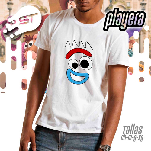 Playeras Alusivas De Toy Story Forky-001