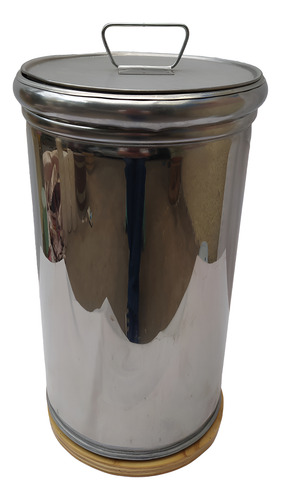 Bote Nevero Acero Inoxidable Gdo. Alimenticio 5 Lt. C/envio Gris