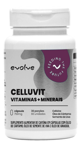 Cellu Vit Combate A Celulite Menos Gordura (60caps) - Evolve