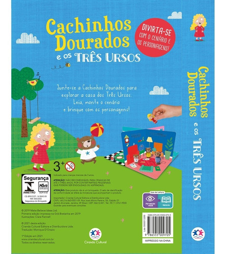 Livro - Cachinhos Dourados E Os Três Ursos