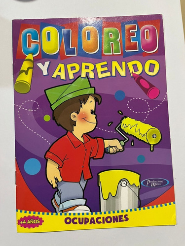 Libro Para Pintar Coloreo Y Aprendo Ocupaciones Mawis 