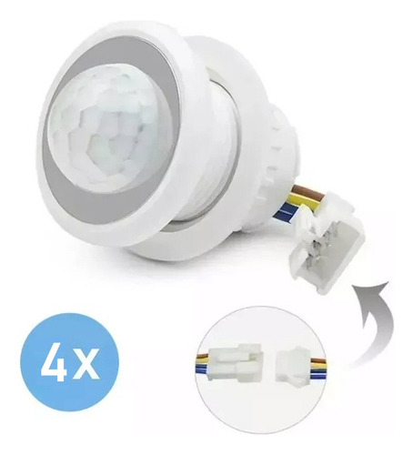 4 X Interruptor Sensor Movimiento Pir, 220v, Proyectos Diy!