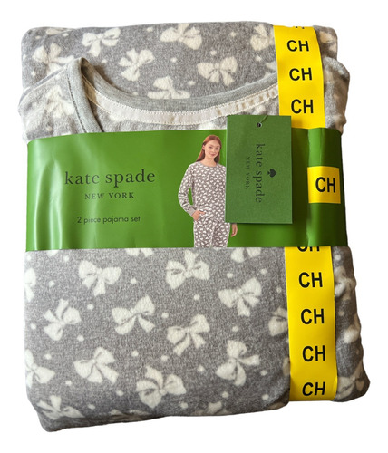 Set De Pijama Mujer Gris Talla S Kate Spade 