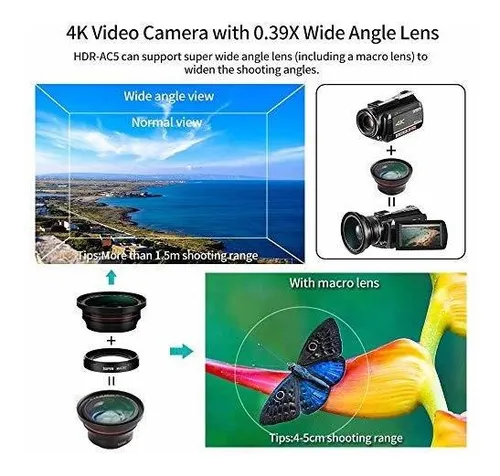 Videocamara Camara De Video 4k, Videocamara Ordro Ac5