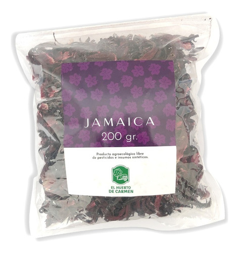 Flor De Jamaica Agroecológica Orgánica 200g Huerto De Carmen