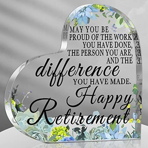 Retirement Gift For Women Men Retirement Plaque Happy Ls7b2