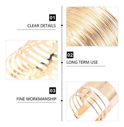 Brazalete De Pulsera Abierto De 4 Piezas, Brazalete De Braza