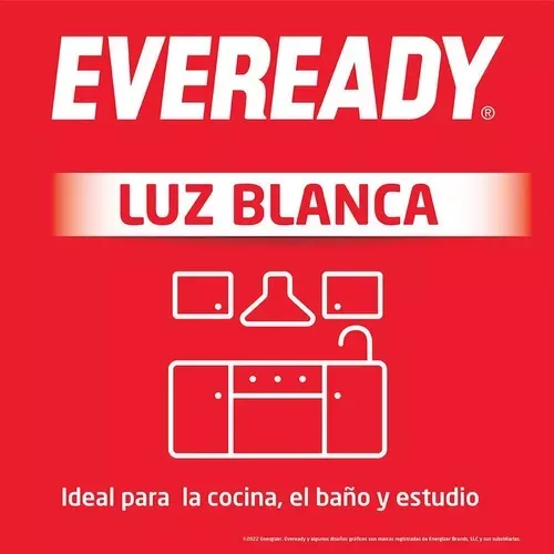 Ampolleta Lampara Eveready 8w Luz Blanca Led Fría Equiv 60w