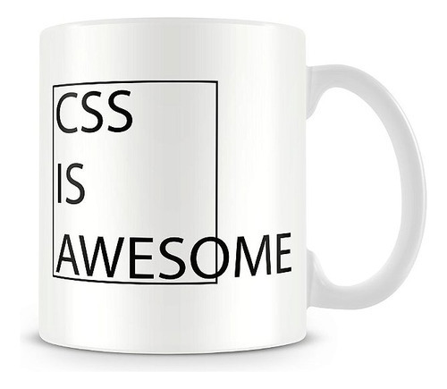 Caneca Css Is Awesome Cor Branco