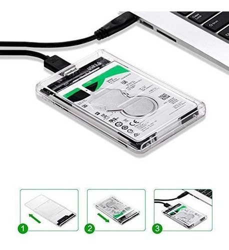 Imagem 5 de 6 de Case Slim Hd Ssd Adaptador Usb 3.0 Sata3 Externo 6gbps