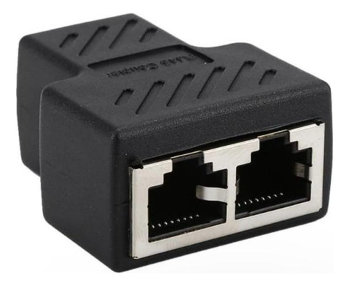 Adaptador Rj45 1x2 Extensor Duplicador Ethernet Coupler