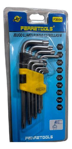 Set Juego De Llaves Punta Estrella F3504