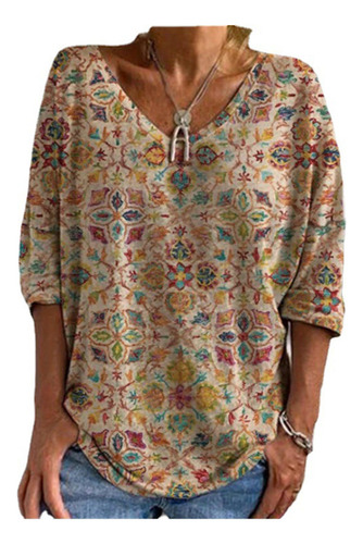 Camiseta De Moda Para Mujer, Blusa Tipo Jersey Con Estampado