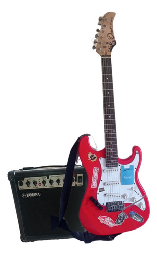 Combo Guitarra Electrica Orich Stratocaster + Amplificyamaha