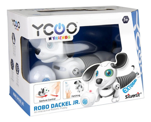 Robot Junior Perrito Robo Dackel 88578 Color Blanco