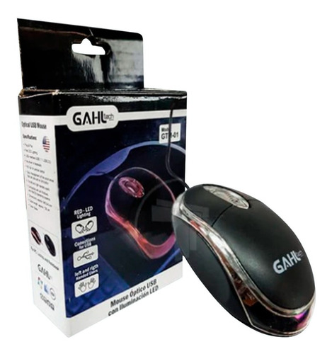 Mouse Gahl Tech Lk201 Optico Led Usb 2.0 Bagc