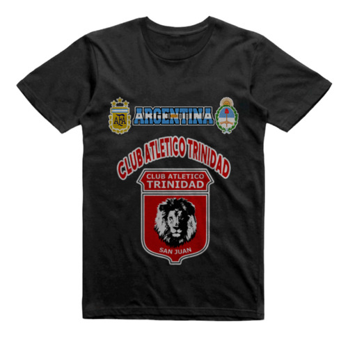 Remera Algodon Negra Trinidad De San Juan