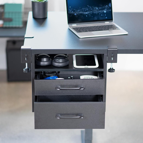 Desk-dr3c - Sistema De Cajón Y Estante Debajo Del Escritorio