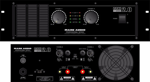 Amplificador Potência Mark Audio Mk2.0 2.000w + Frete Grátis