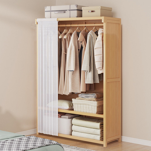 Closets Armables Madera Ropero 84*42*160 Con Gasa Blanco Amarillo