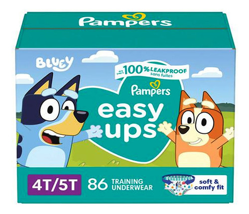 86 Pañales Pampers Easy Ups T4 T5 - Unidad  Tamaño Talla 4-5