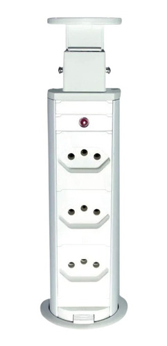 Torre De Tomada Retrátil Multiplug Embutir Mesa Granito