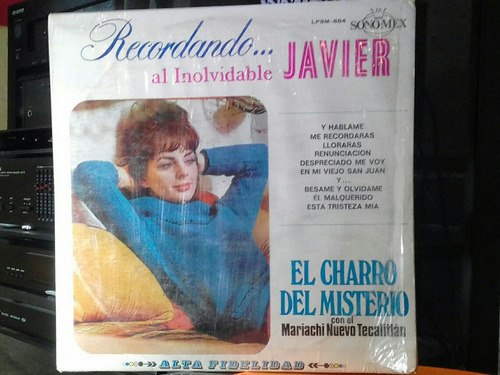 $ Lp El Charro Del Misterio Vol 1- Recordando A Javier Solis