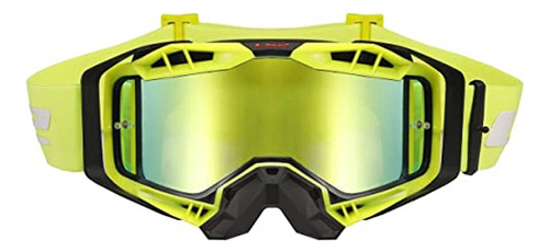 Gafa Ls2 Helmets Aura Pro (negro/amarillo De Alta