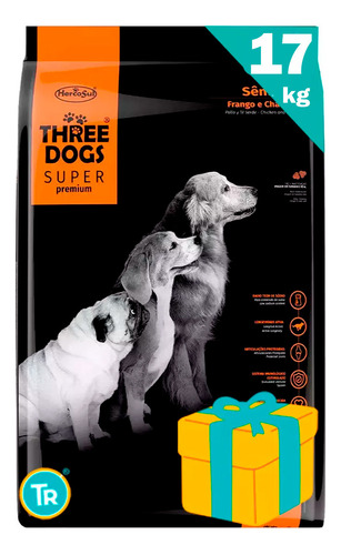 Ración Three Dogs Super Premium Senior + Obseq Y E Gratis 