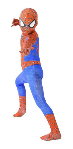 Imagem 4 de 4 de Fantasia Tradicional Luxo Infantil Homem-aranha Clássico