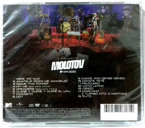 Molotov Mtv Unplugged El Desconecte Cd+dvd Nvo