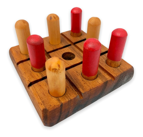 Imagen 3 de 7 de Juego De Mesa Para Niños Ta Te Ti De Madera X12