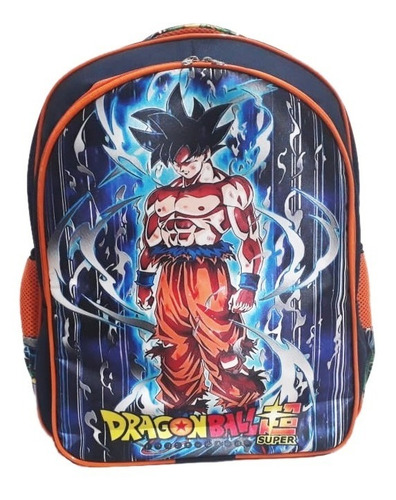 Kit Mochila De Costas Dragon Ball Instinto Superior Tam G