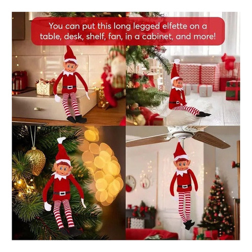 2pc Muñeco Peluche Para Niño Travieso, Elfo Navideño 2024
