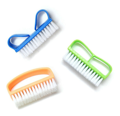Cepillo Multifunciones Uñas Manos Limpieza Hogar 3 Piezas