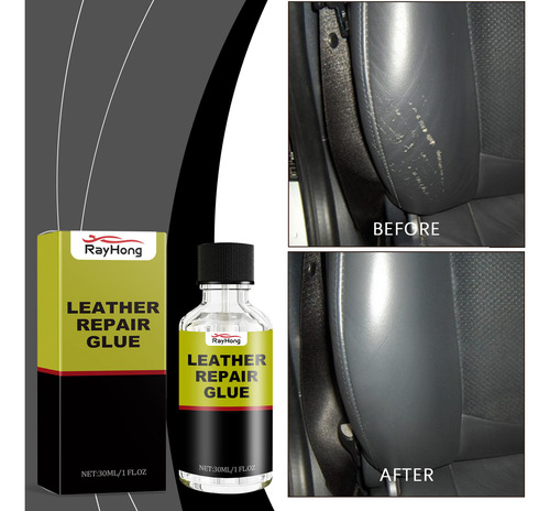 Adhesivo Restaurador De Piel Para Sofás De Coche, 30 Ml