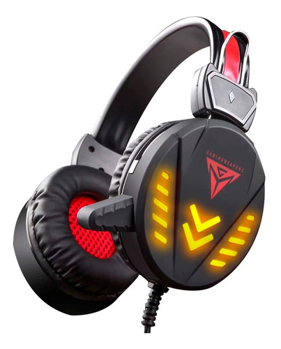 Imagen 1 de 10 de Auricular Gamer Luz Led Rgb Micrófono Sonido Hq Pc Ps4