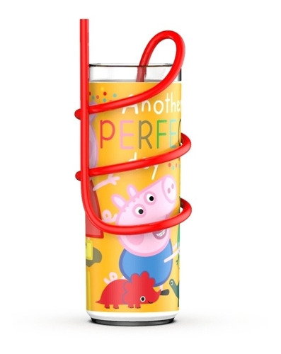 Vaso Alto Peppa Pig Sorbete  Serpentina Licencia Oficial