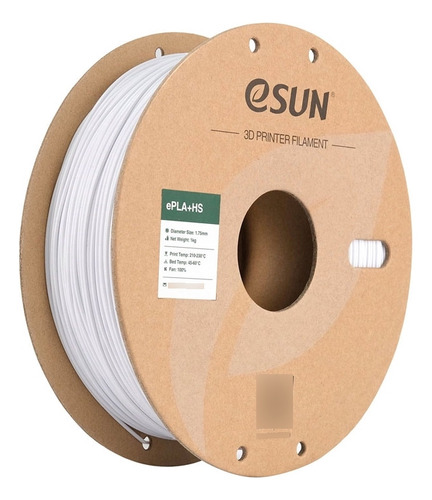 Filamento Esun Pla+ Hs Cold White1.75mm 1kg