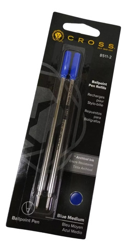 Tanque Repuesto Cross Ballpoint Pen Refill M Blister X 2 U