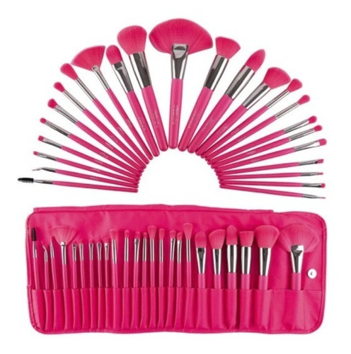 Set 24  Brochas The Pink Neon Beauty Creations Envio Gratis