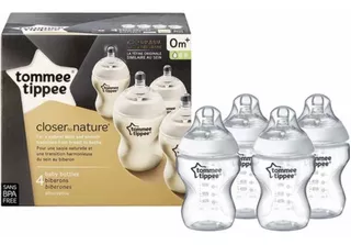 Biberones Mamilas 9oz Recien Nacido 4 Pza Bebe Tommee Tippee