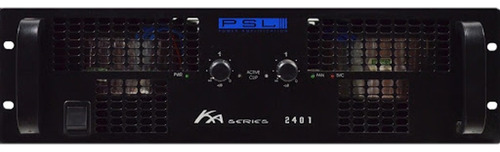 Amplificador De Potencia Serie Ka 1200w 2 Canales Psl Ka2401 Color Negro